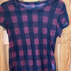 Rag & Bone plaid t shirt